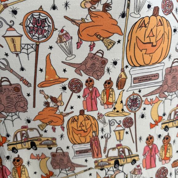 NEW Magical Mamas Halloween tee shirt - bamboo - v neck - pumpkin - size XXL - Picture 6 of 11